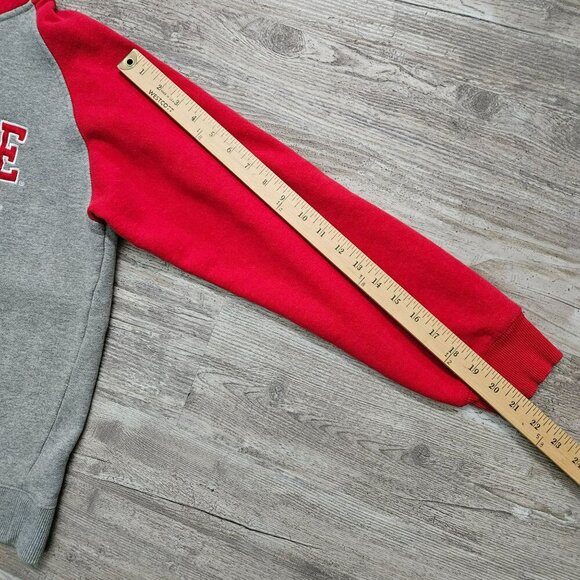 Campus Heritage Ohio State Buckeyes OSU Gray Red Hoodie Sweatshirt L - Picture 15 of 16